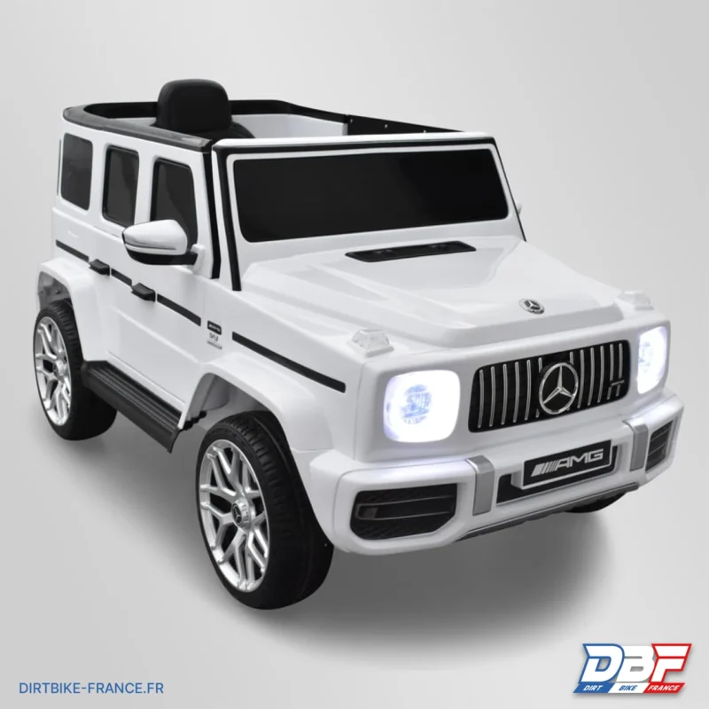 Voiture électrique enfant mercedes benz amg g63 Blanc, Dirt Bike France - Photo N°1