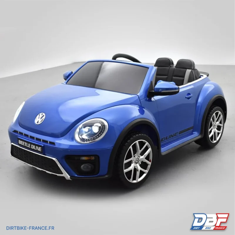 Voiture électrique enfant volkswagen coccinelle dune beetle Bleu, Dirt Bike France - Photo N°4