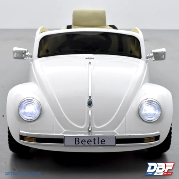 Voiture électrique enfant volkswagen coccinelle version rétro Blanc, photo 3 sur Dirt Bike France
