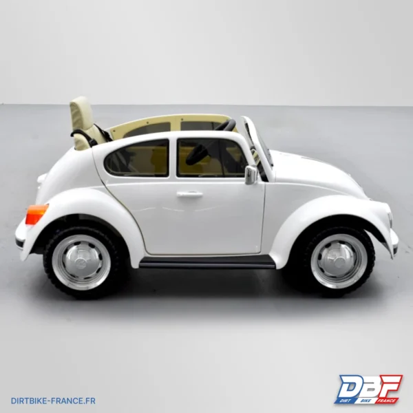 Voiture électrique enfant volkswagen coccinelle version rétro Blanc, photo 9 sur Dirt Bike France