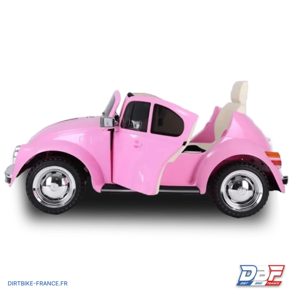 Voiture électrique enfant volkswagen coccinelle version rétro Rose, photo 4 sur Dirt Bike France