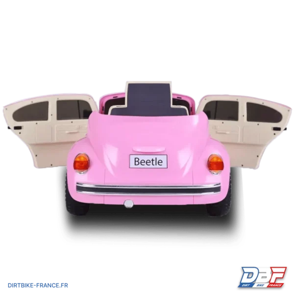 Voiture électrique enfant volkswagen coccinelle version rétro Rose, photo 6 sur Dirt Bike France