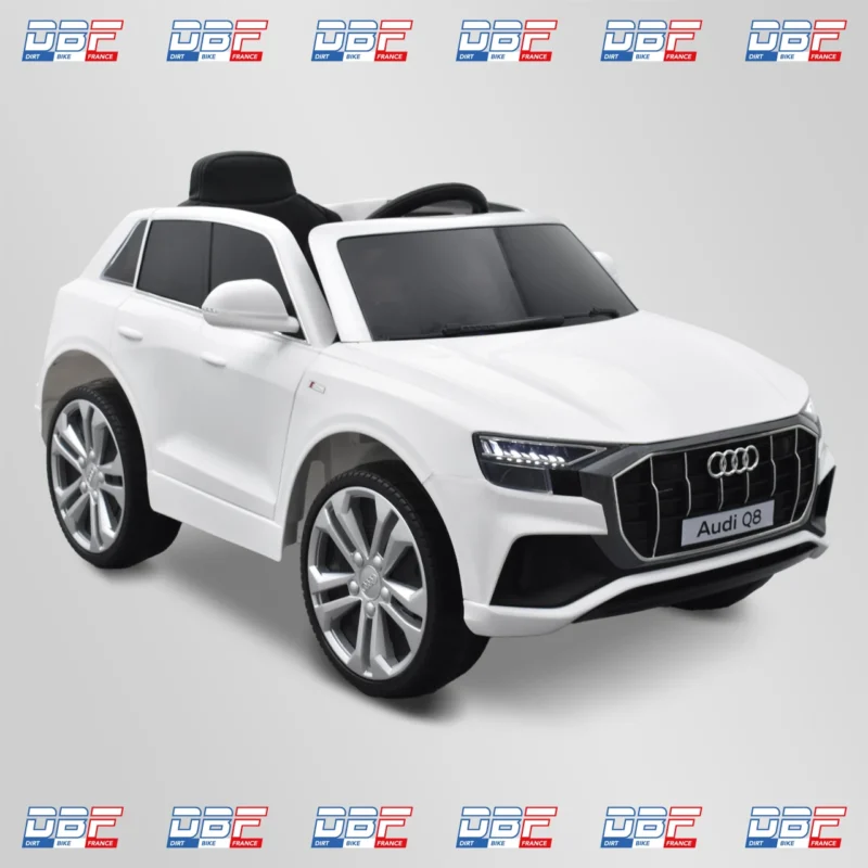 Voiture enfant électrique audi q8 12v Blanc, Dirt Bike France - Photo N°1