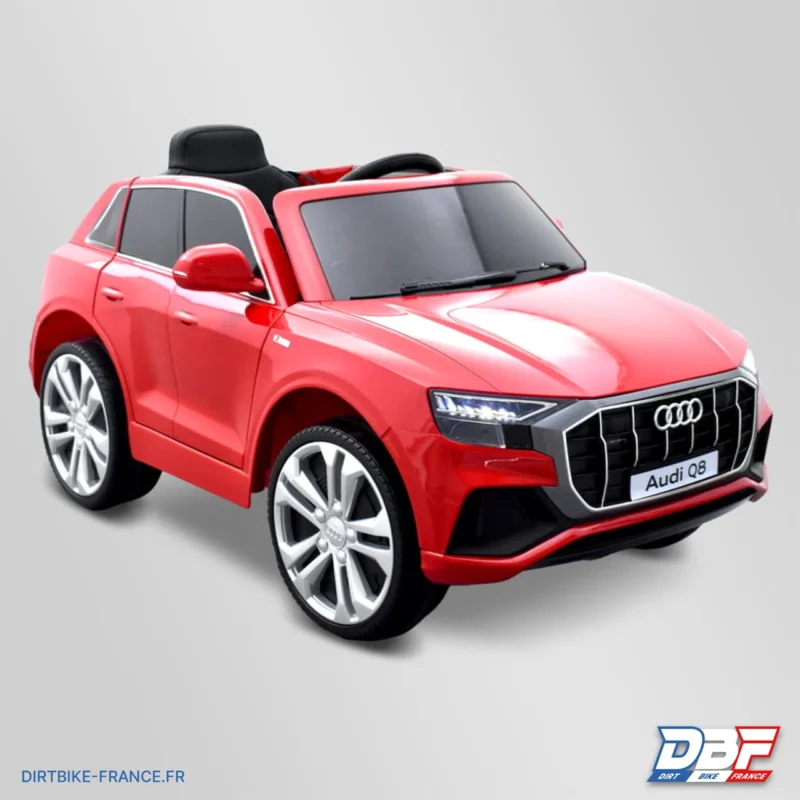 Voiture enfant électrique audi q8 12v Rouge, Dirt Bike France - Photo N°1