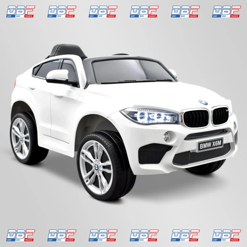 Voiture enfant électrique bmw x6m 1 place Blanc, Dirt Bike France - Photo N°1