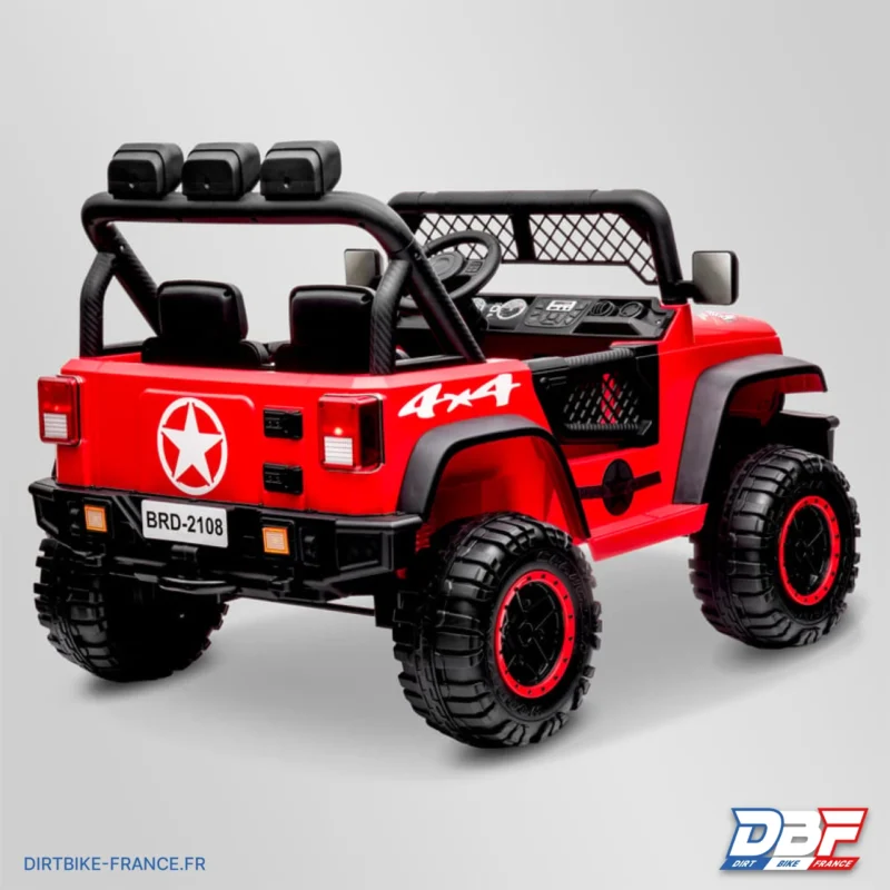 Voiture enfant électrique jeep geoland sport Rouge, Dirt Bike France - Photo N°4