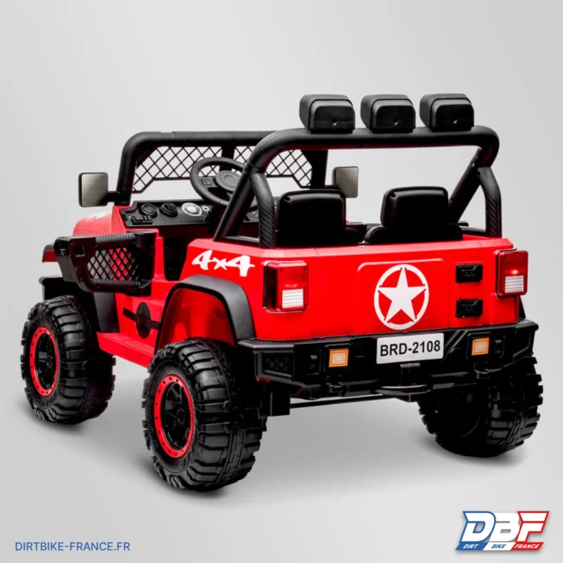 Voiture enfant électrique jeep geoland sport Rouge, Dirt Bike France - Photo N°7