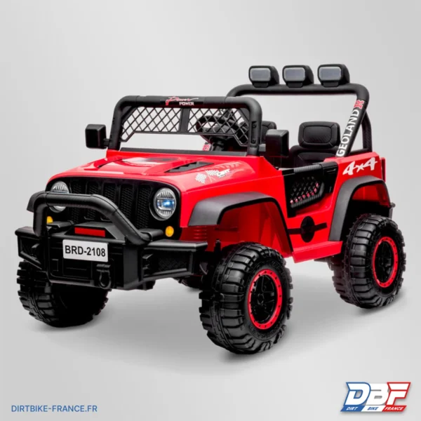 Voiture enfant électrique jeep geoland sport Rouge, photo 9 sur Dirt Bike France