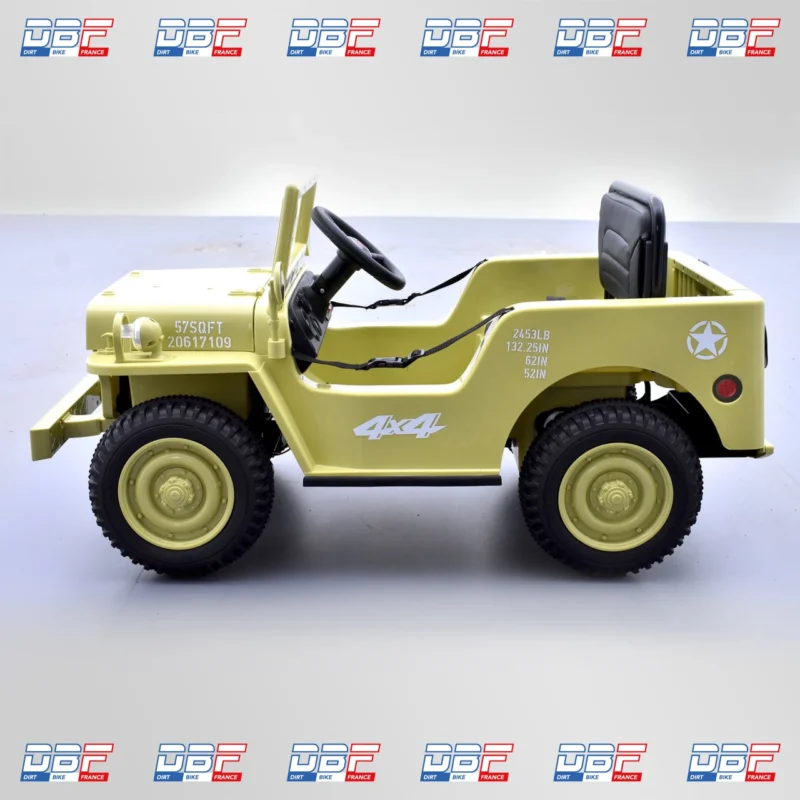 Voiture enfant électrique jeep willys 1 place Beige, Dirt Bike France - Photo N°10