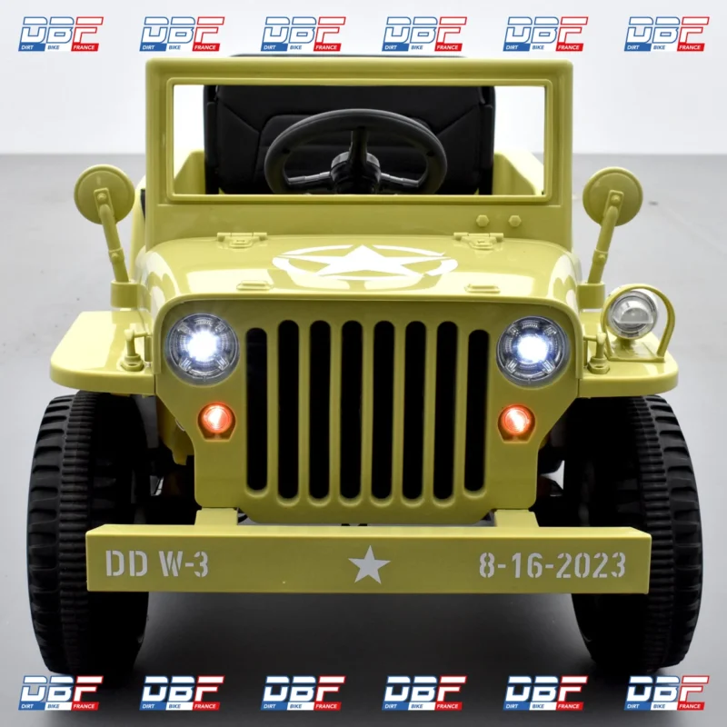 Voiture enfant électrique jeep willys 1 place Beige, Dirt Bike France - Photo N°6