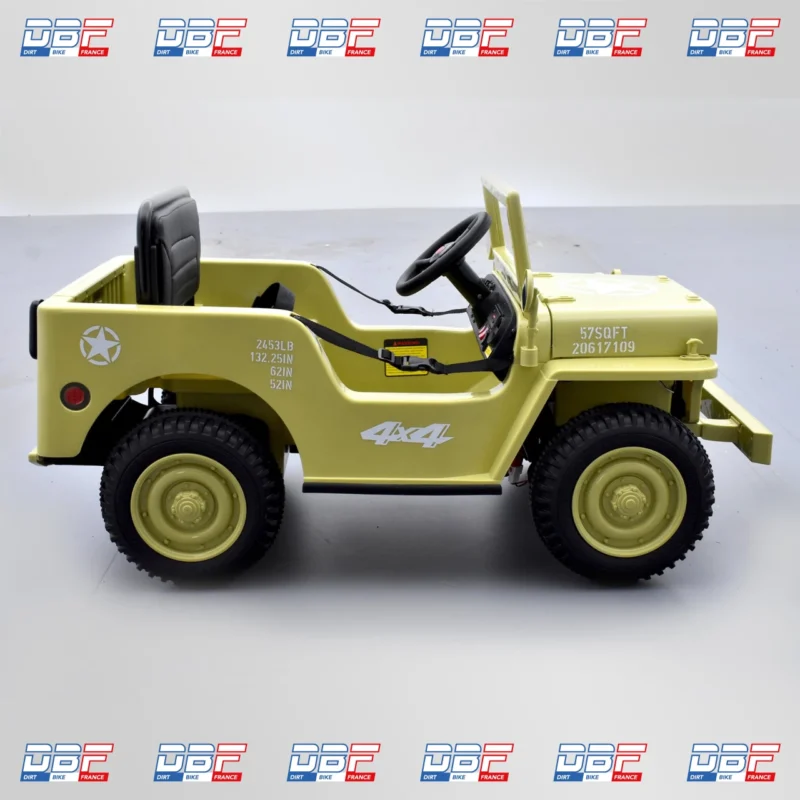 Voiture enfant électrique jeep willys 1 place Beige, Dirt Bike France - Photo N°9