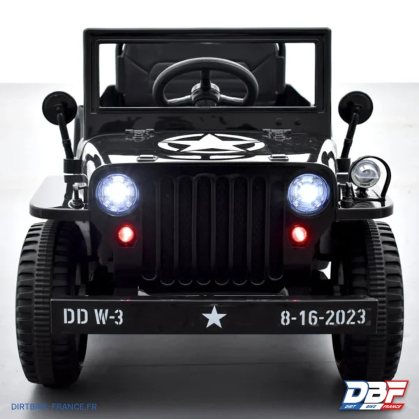 Voiture enfant électrique jeep willys 1 place Noir, photo 6 sur Dirt Bike France