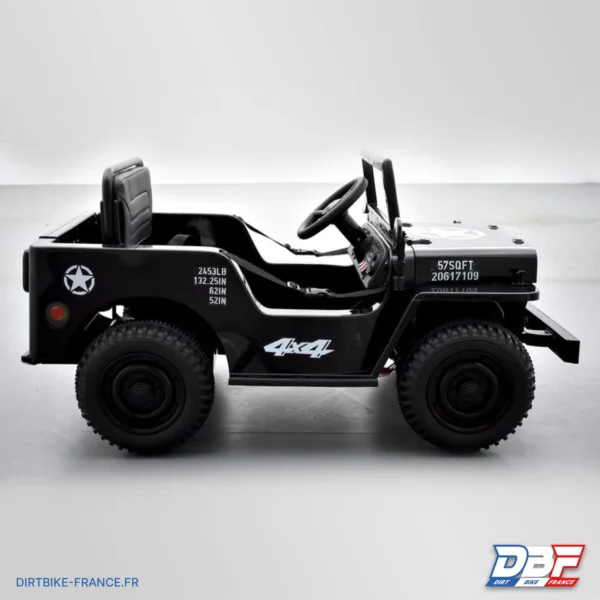 Voiture enfant électrique jeep willys 1 place Noir, photo 9 sur Dirt Bike France