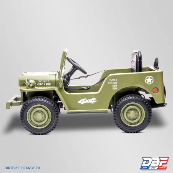 Voiture enfant électrique jeep willys 1 place Sable, photo 4 sur Dirt Bike France