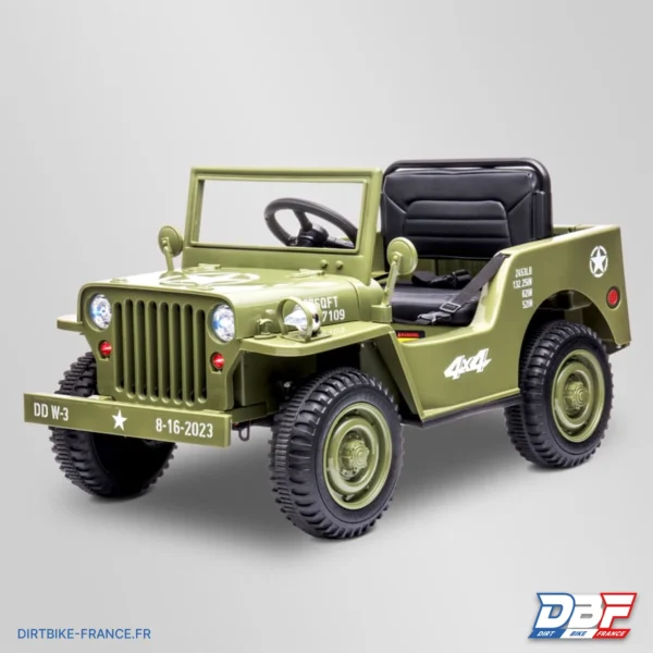 Voiture enfant électrique jeep willys 1 place Sable, photo 5 sur Dirt Bike France