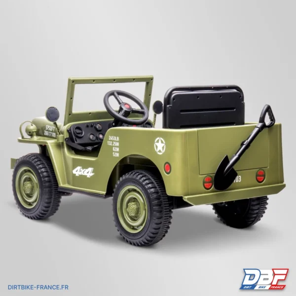Voiture enfant électrique jeep willys 1 place Sable, photo 7 sur Dirt Bike France