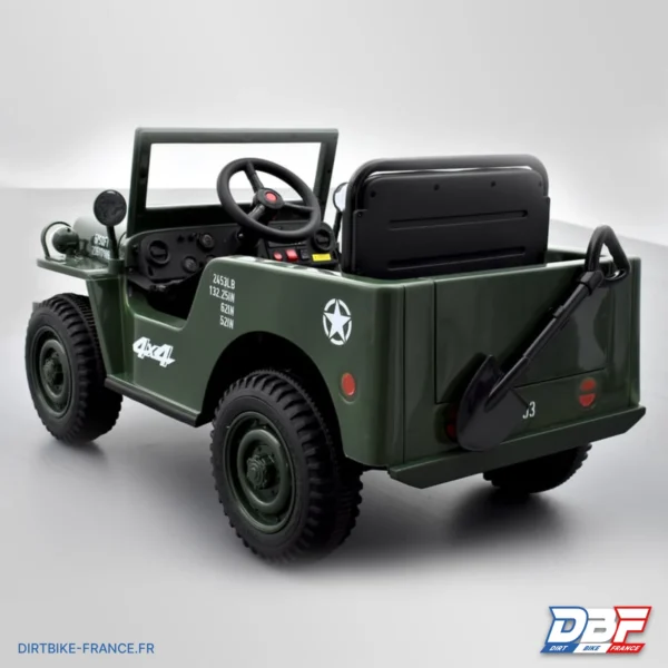 Voiture enfant électrique jeep willys 1 place Vert, photo 5 sur Dirt Bike France
