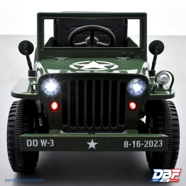 Voiture enfant électrique jeep willys 1 place Vert, photo 6 sur Dirt Bike France