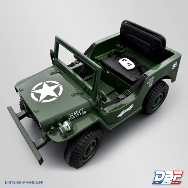 Voiture enfant électrique jeep willys 1 place Vert, photo 8 sur Dirt Bike France