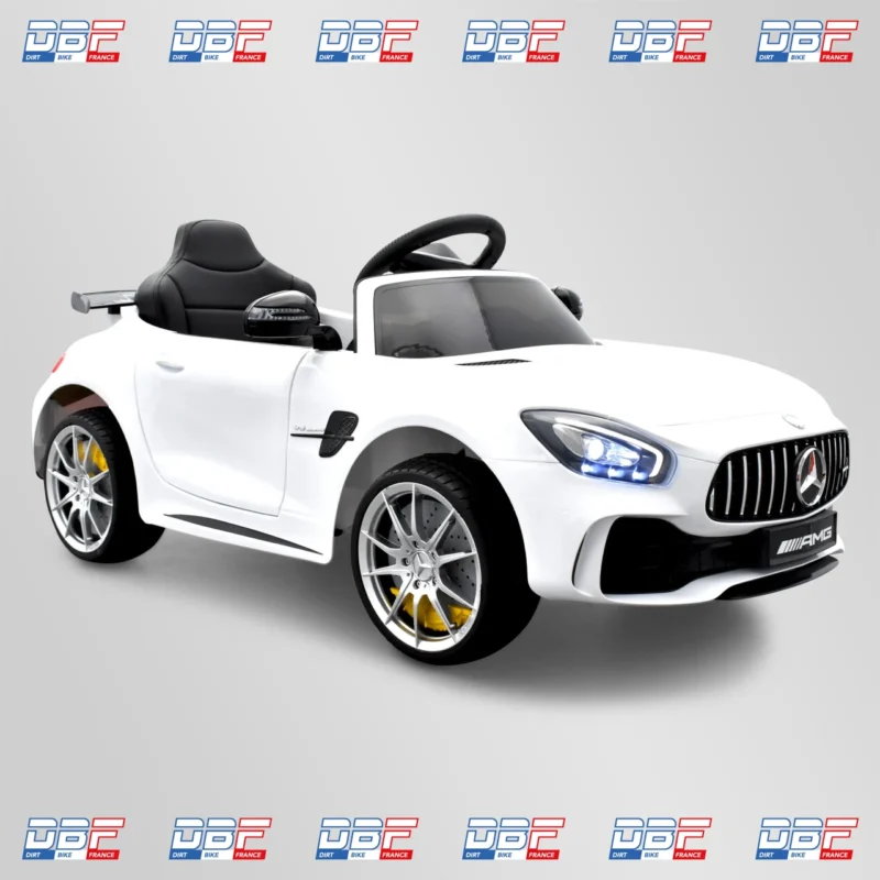 Voiture enfant électrique mercedes amg gtr 12v Blanc, Dirt Bike France - Photo N°1