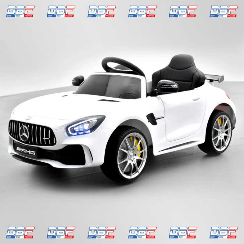 Voiture enfant électrique mercedes amg gtr 12v Blanc, Dirt Bike France - Photo N°2