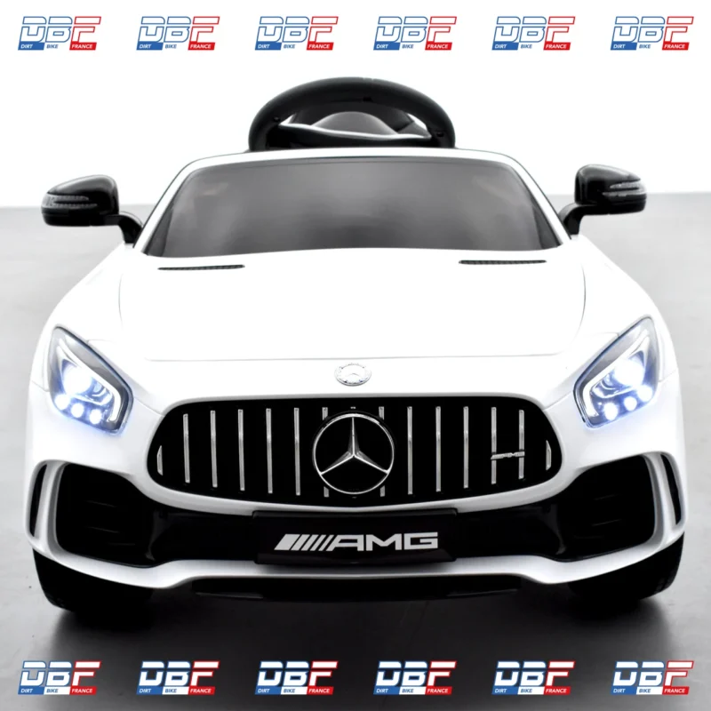 Voiture enfant électrique mercedes amg gtr 12v Blanc, Dirt Bike France - Photo N°3