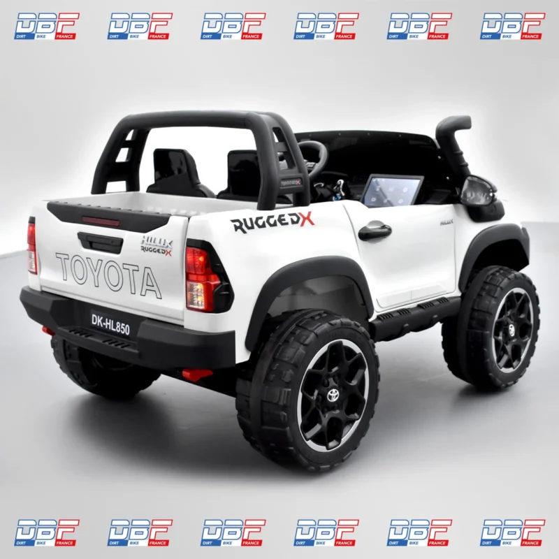 Voiture enfant électrique toyota hilux 24v 2 places Blanc, Dirt Bike France - Photo N°5