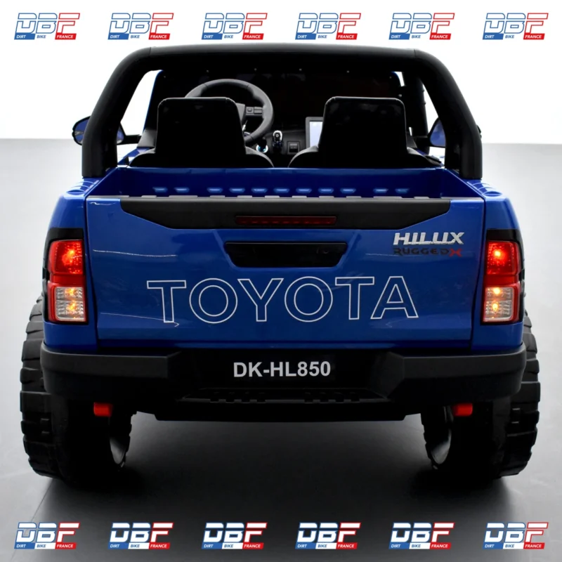 Voiture enfant électrique toyota hilux 24v 2 places Bleu, Dirt Bike France - Photo N°4